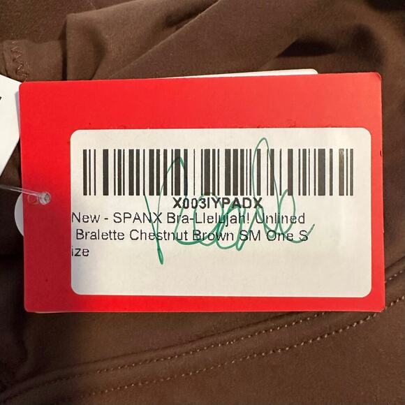 NWT SPANX Bra-llelujah Bralette Chestnut Brown Small - Picture 6 of 9